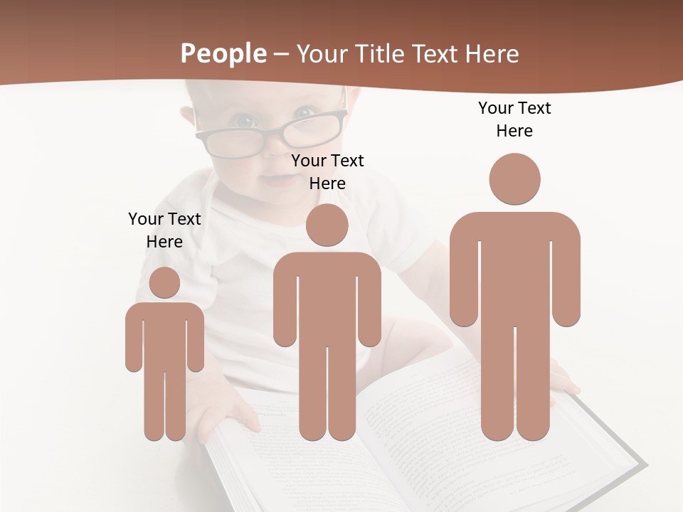 Reading Spectacles Baby PowerPoint Template