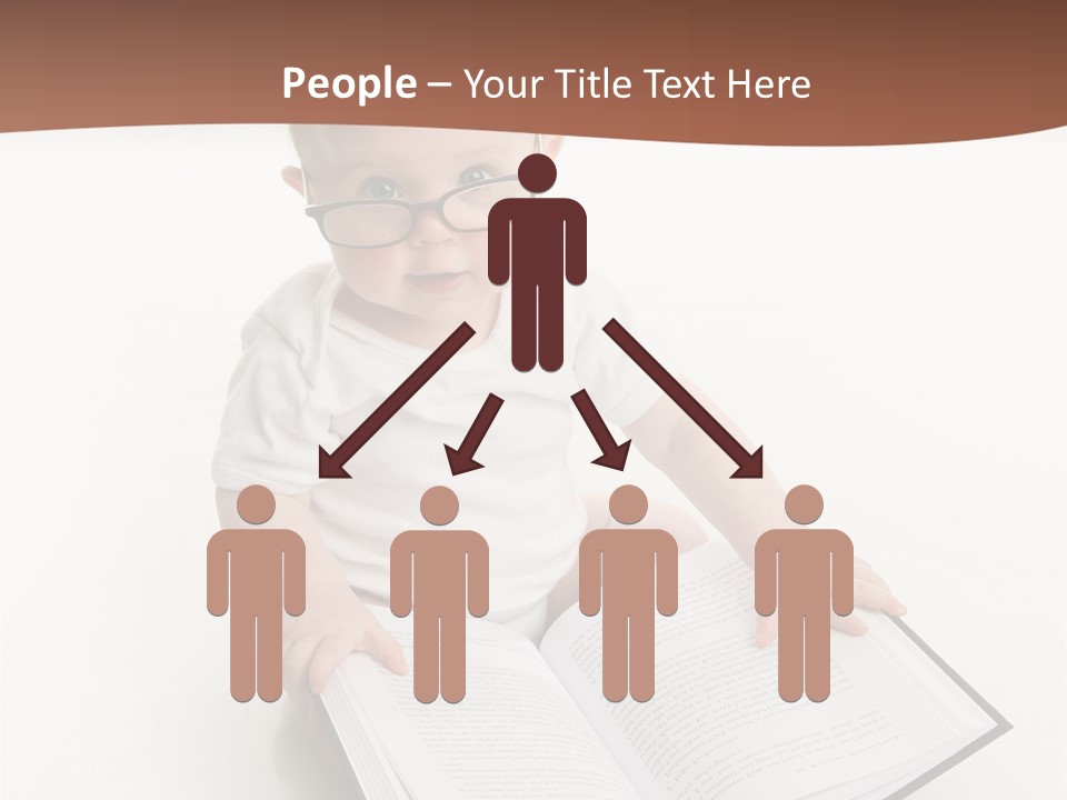 Reading Spectacles Baby PowerPoint Template