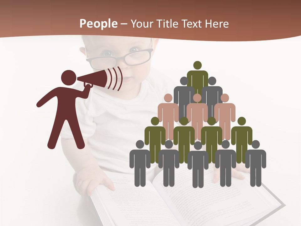 Reading Spectacles Baby PowerPoint Template