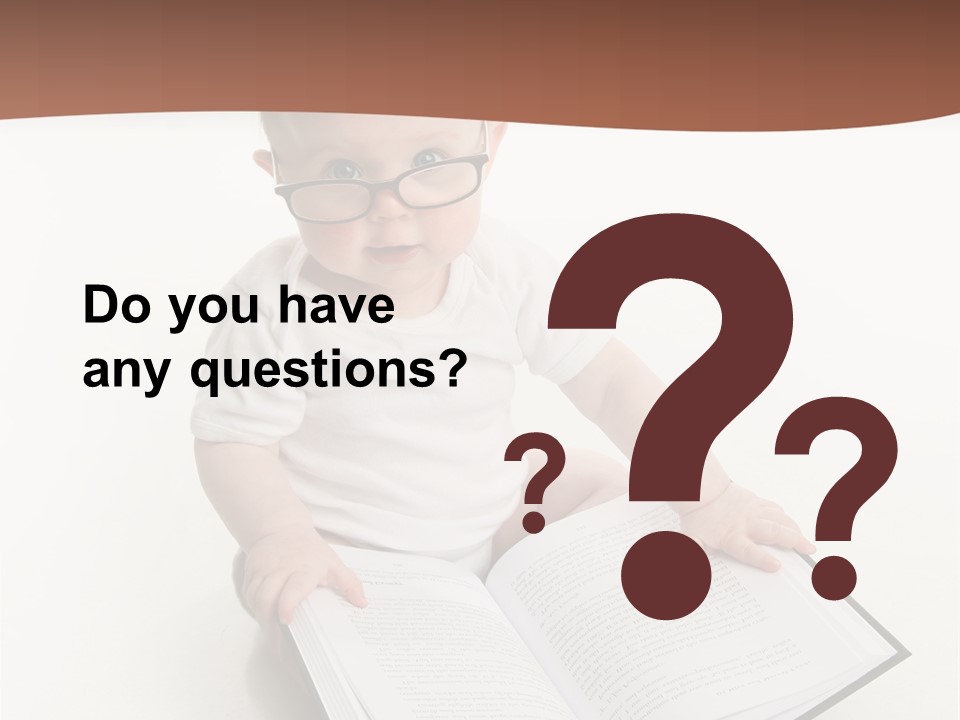 Reading Spectacles Baby PowerPoint Template