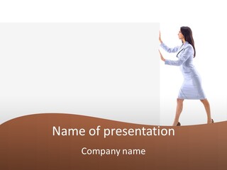 Happiness Business Female PowerPoint Template