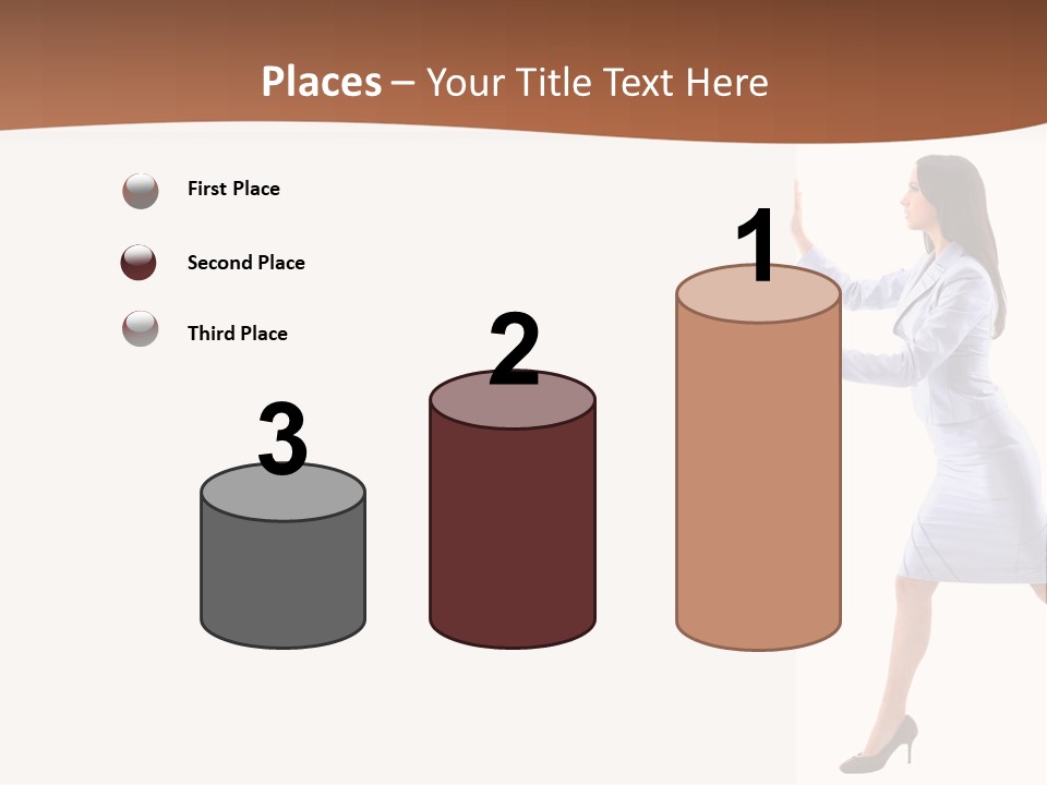 Happiness Business Female PowerPoint Template