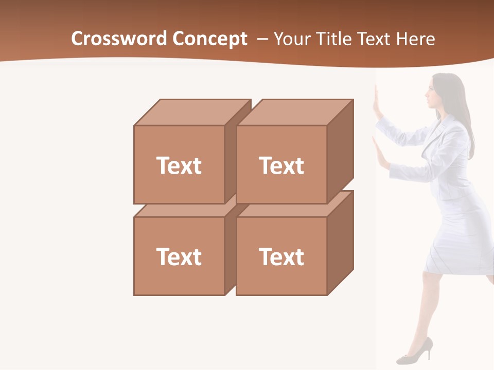 Happiness Business Female PowerPoint Template