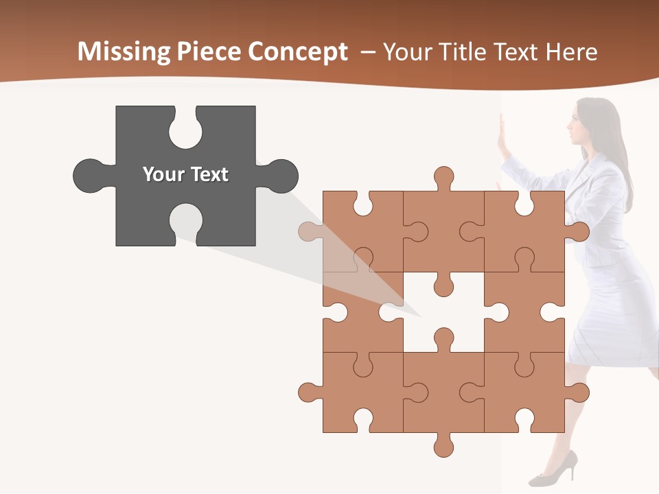 Happiness Business Female PowerPoint Template