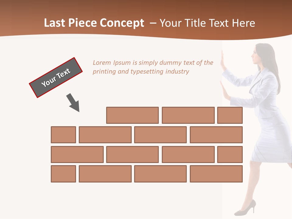 Happiness Business Female PowerPoint Template