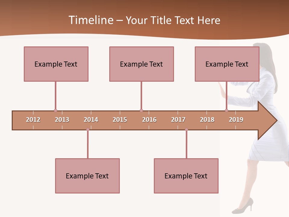 Happiness Business Female PowerPoint Template