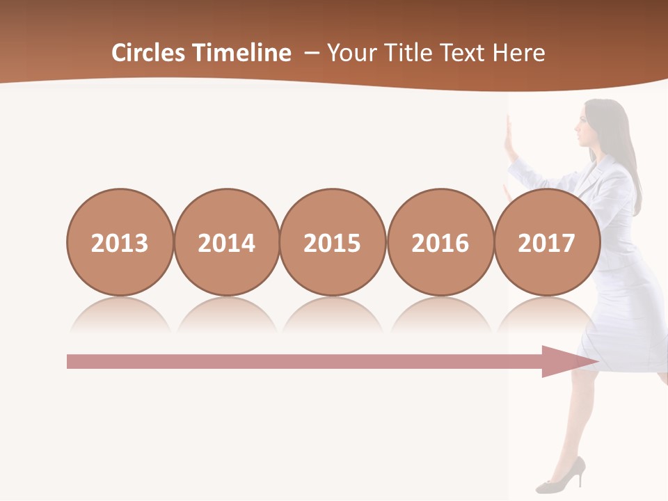 Happiness Business Female PowerPoint Template