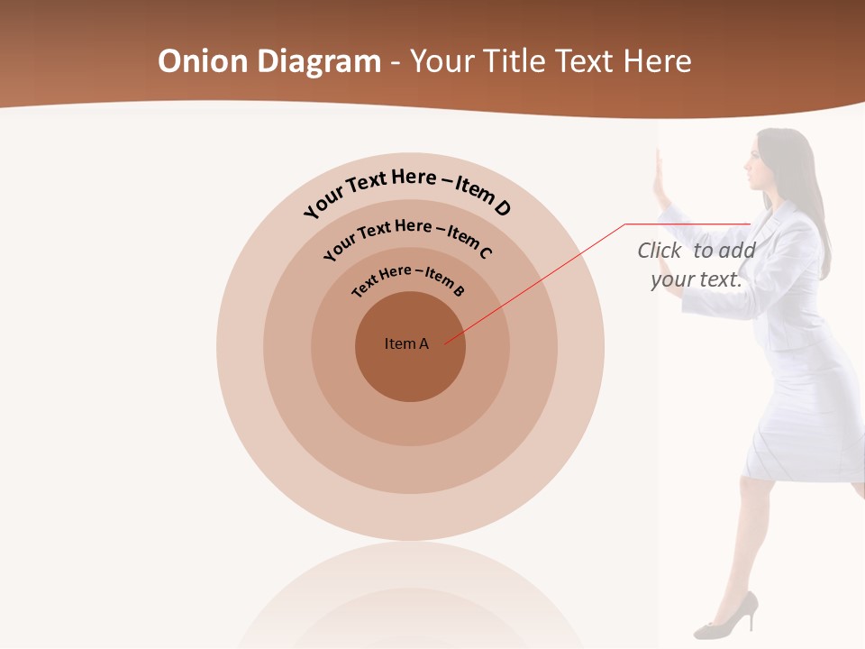 Happiness Business Female PowerPoint Template