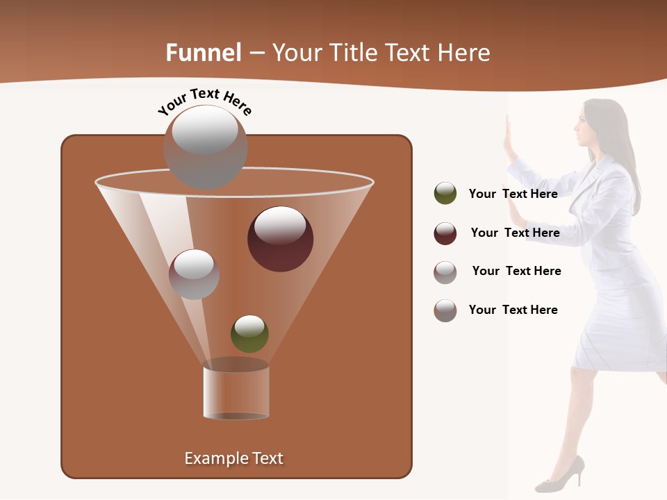 Happiness Business Female PowerPoint Template