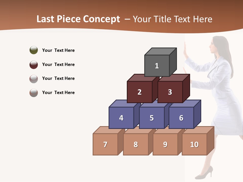 Happiness Business Female PowerPoint Template