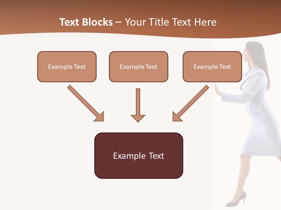 Happiness Business Female PowerPoint Template