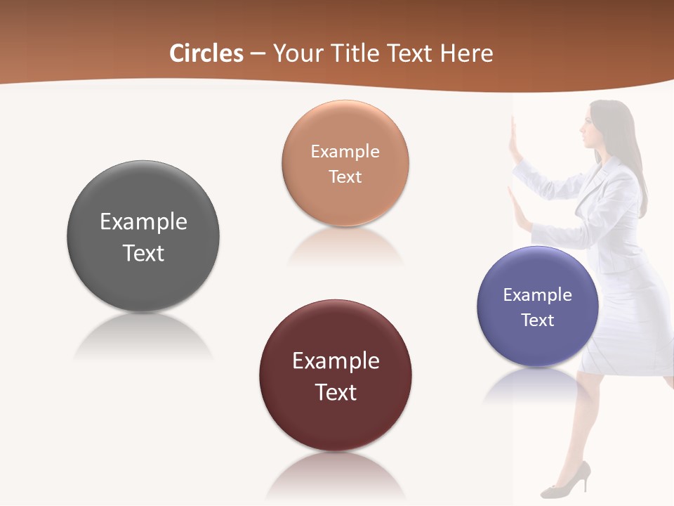 Happiness Business Female PowerPoint Template
