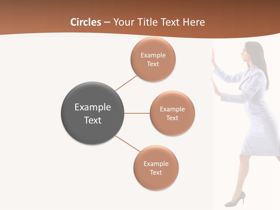 Happiness Business Female PowerPoint Template