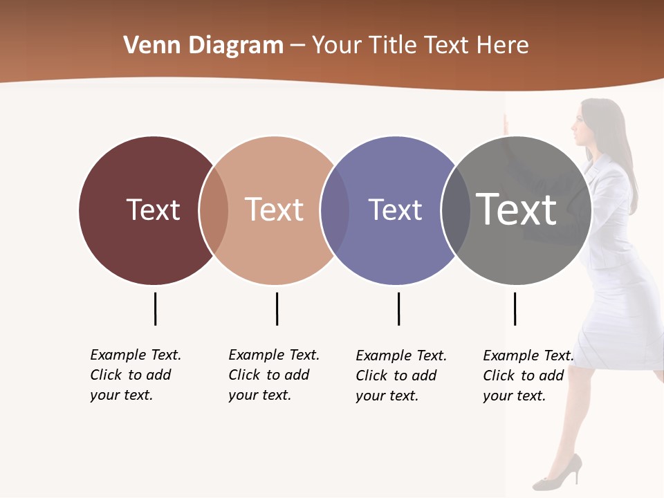 Happiness Business Female PowerPoint Template