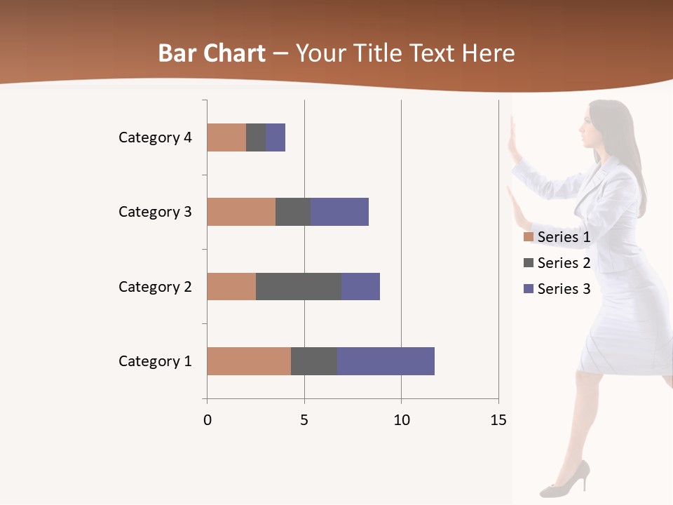 Happiness Business Female PowerPoint Template