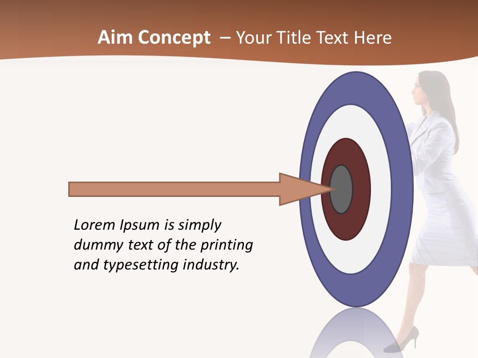 Happiness Business Female PowerPoint Template
