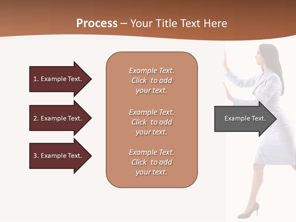 Happiness Business Female PowerPoint Template
