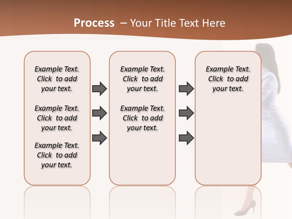 Happiness Business Female PowerPoint Template