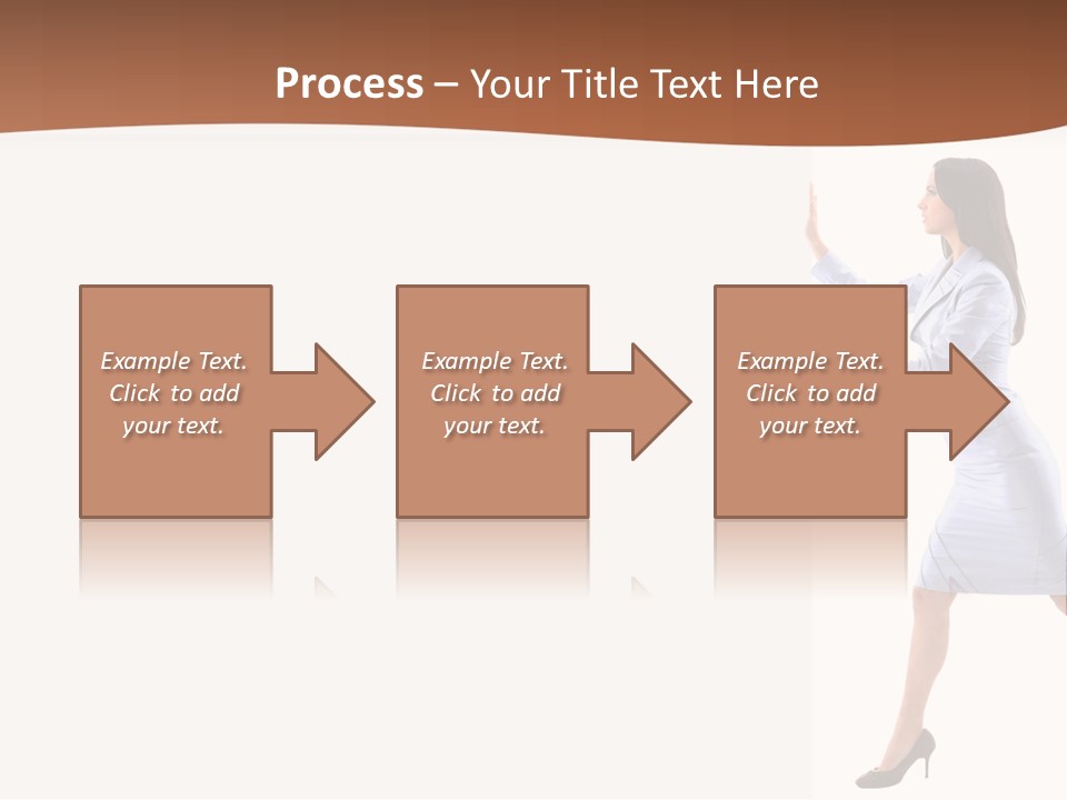 Happiness Business Female PowerPoint Template