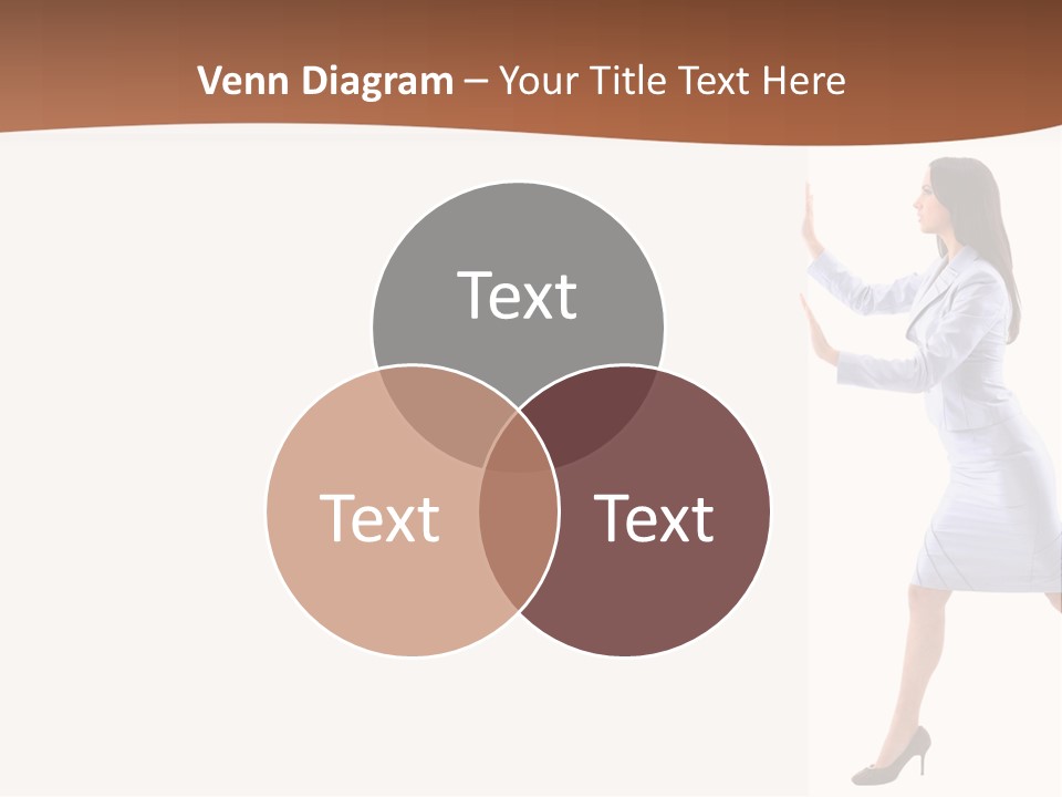 Happiness Business Female PowerPoint Template