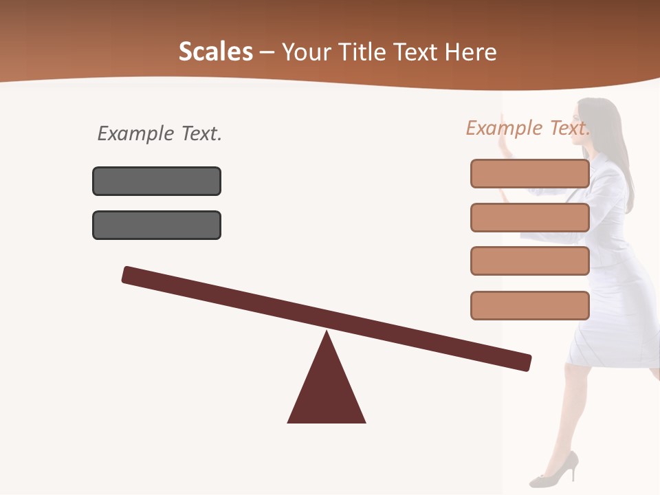 Happiness Business Female PowerPoint Template