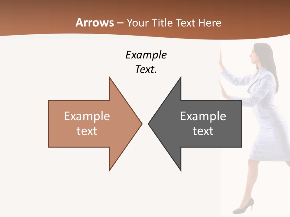 Happiness Business Female PowerPoint Template
