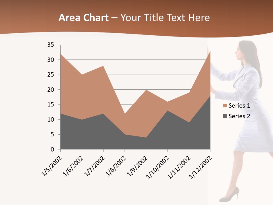 Happiness Business Female PowerPoint Template