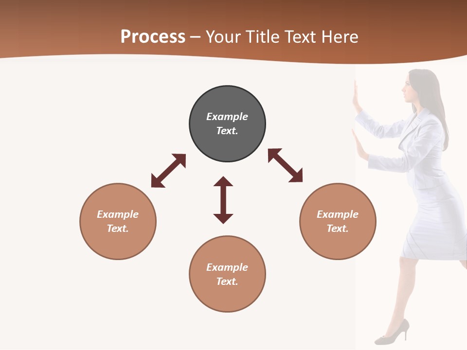 Happiness Business Female PowerPoint Template