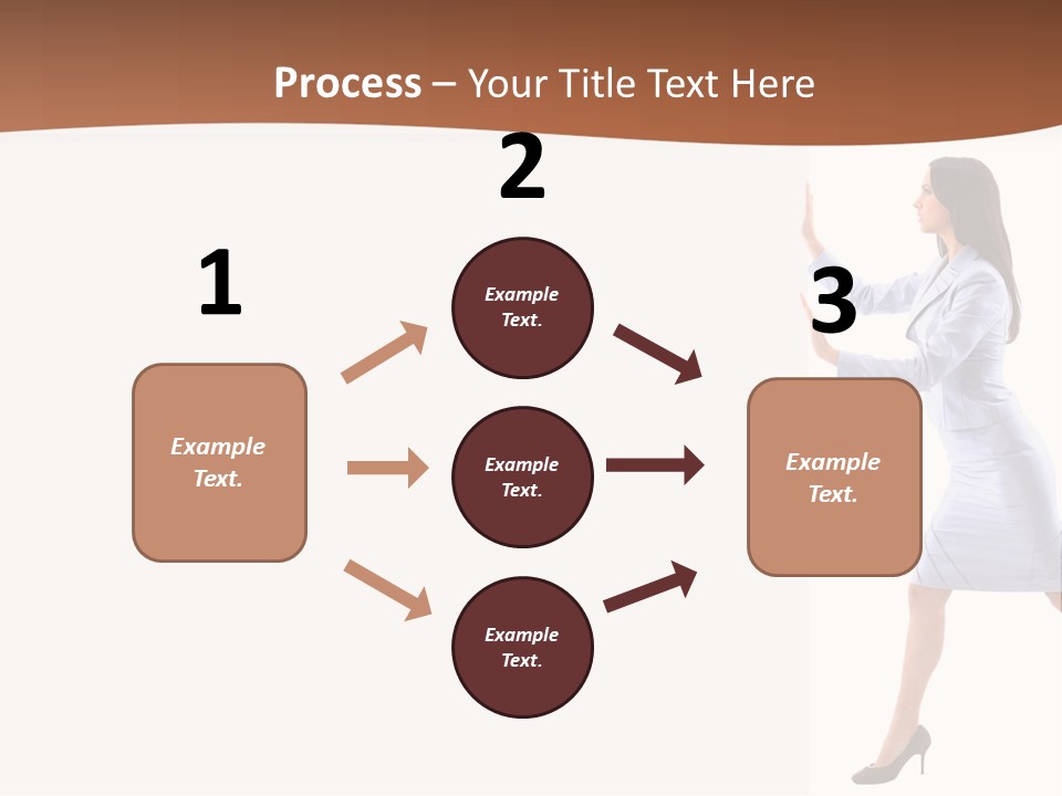 Happiness Business Female PowerPoint Template