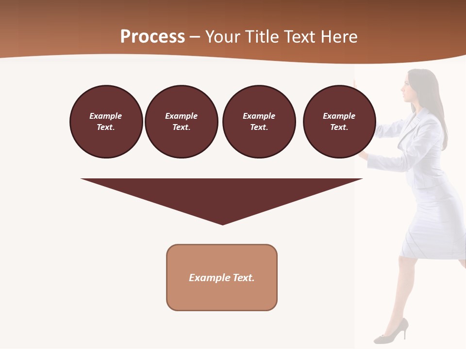 Happiness Business Female PowerPoint Template