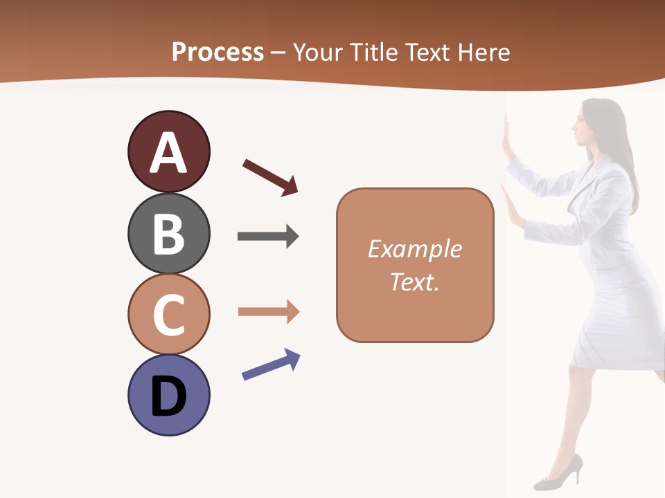 Happiness Business Female PowerPoint Template