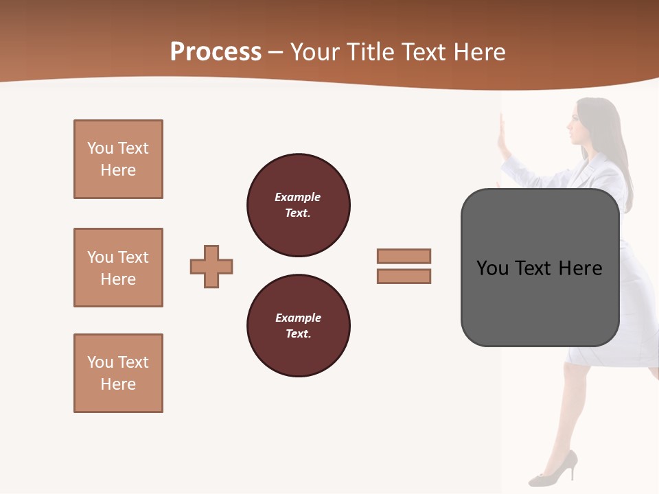 Happiness Business Female PowerPoint Template