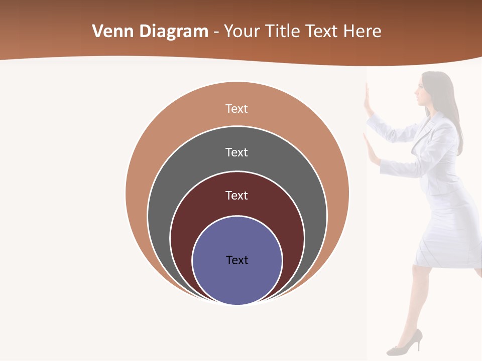 Happiness Business Female PowerPoint Template