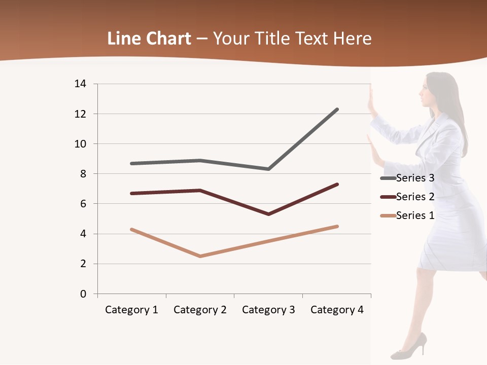 Happiness Business Female PowerPoint Template