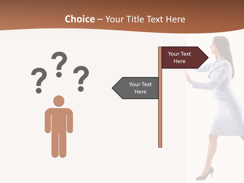 Happiness Business Female PowerPoint Template