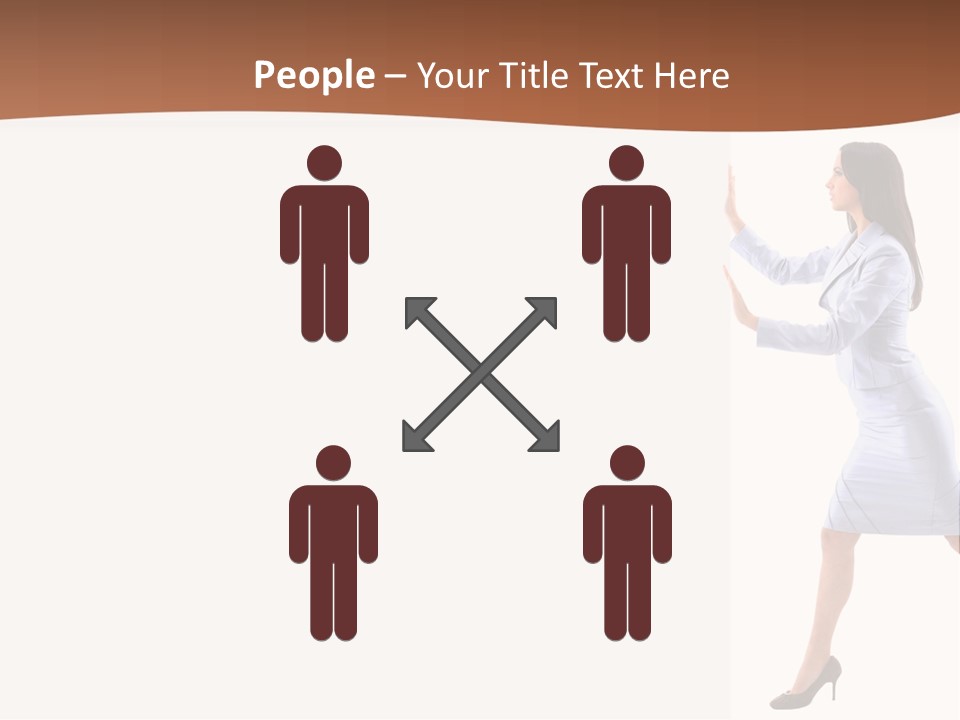Happiness Business Female PowerPoint Template