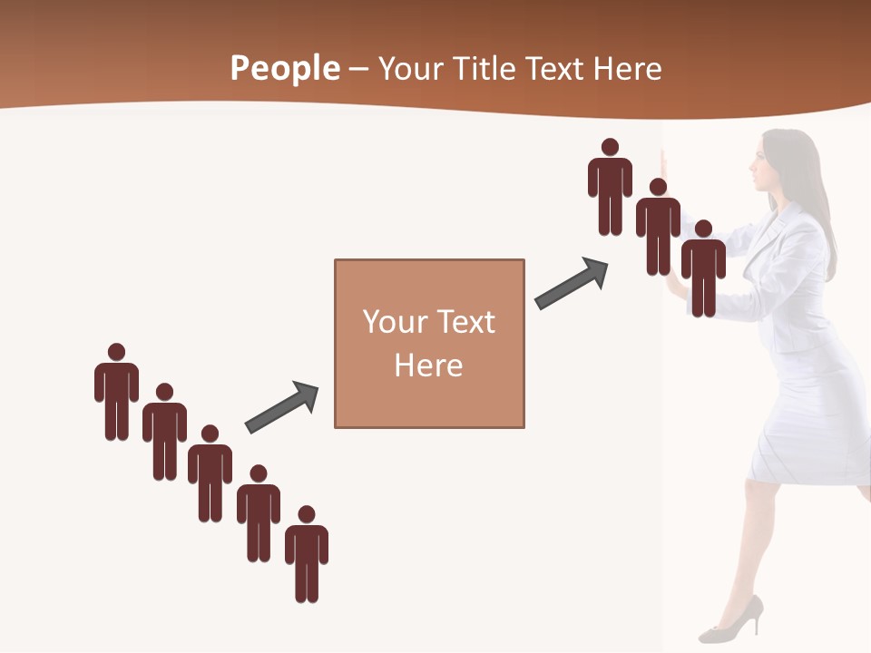 Happiness Business Female PowerPoint Template