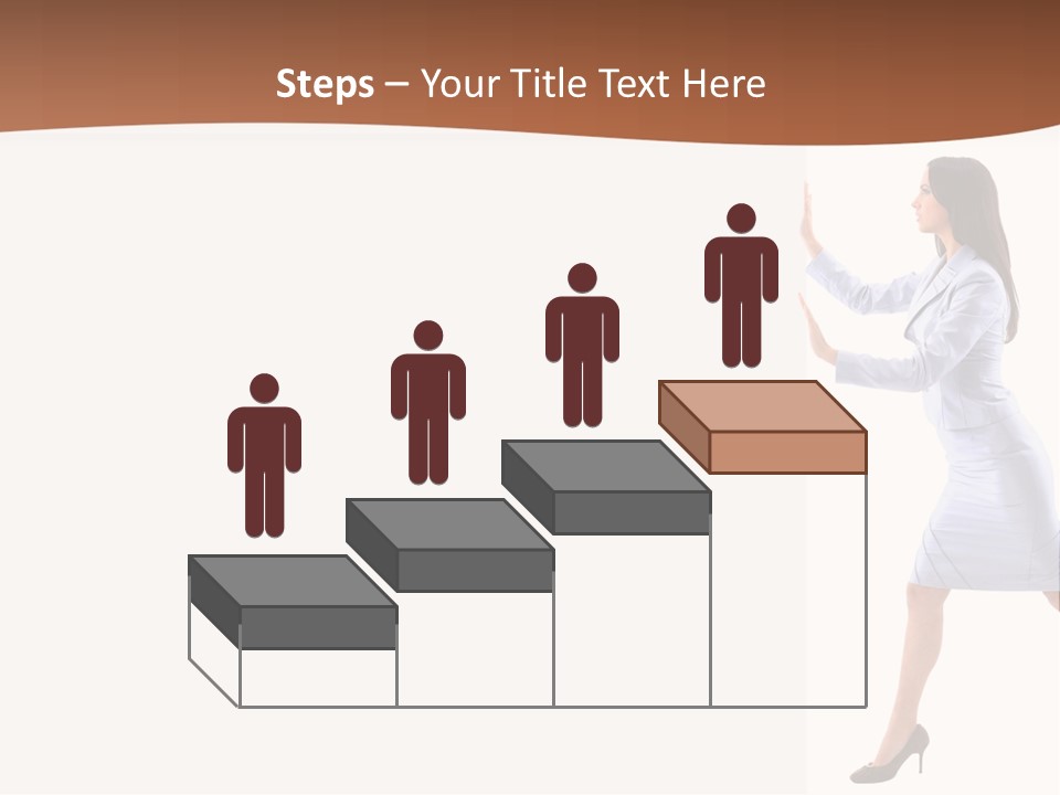 Happiness Business Female PowerPoint Template