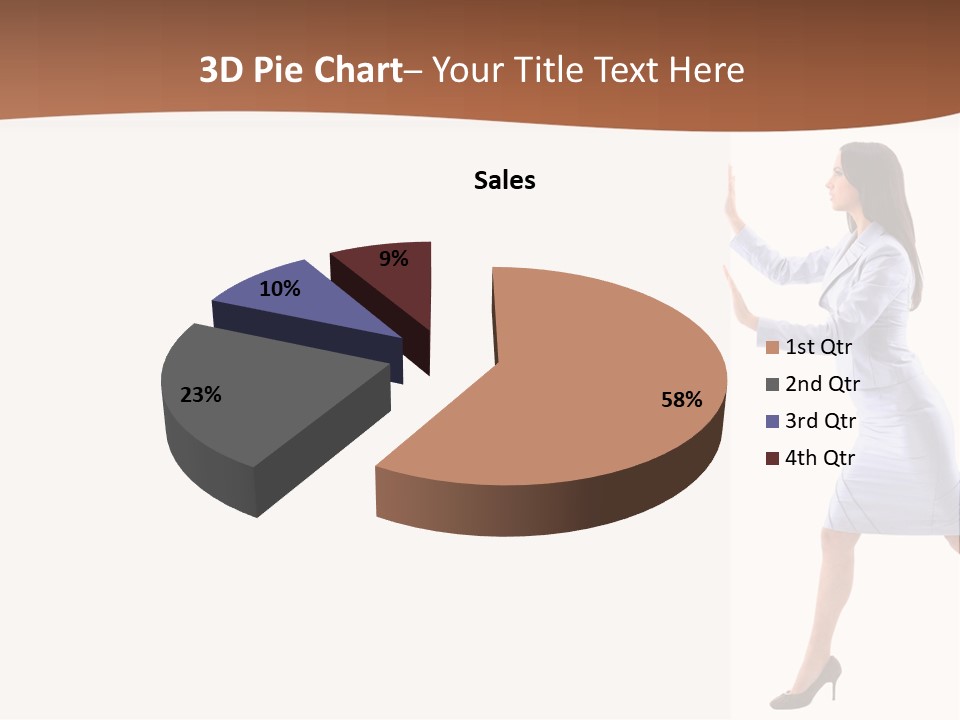 Happiness Business Female PowerPoint Template