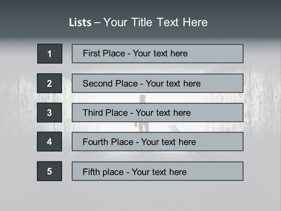 Way Hope Person PowerPoint Template