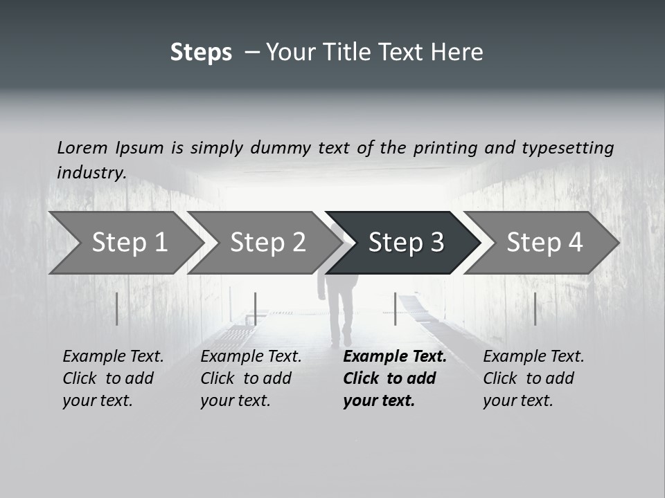 Way Hope Person PowerPoint Template