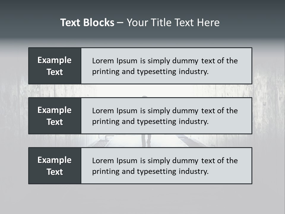 Way Hope Person PowerPoint Template