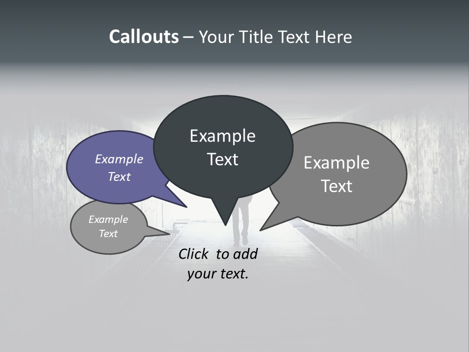 Way Hope Person PowerPoint Template