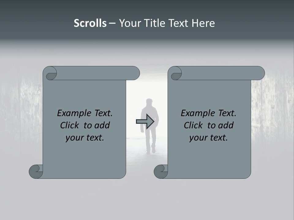 Way Hope Person PowerPoint Template
