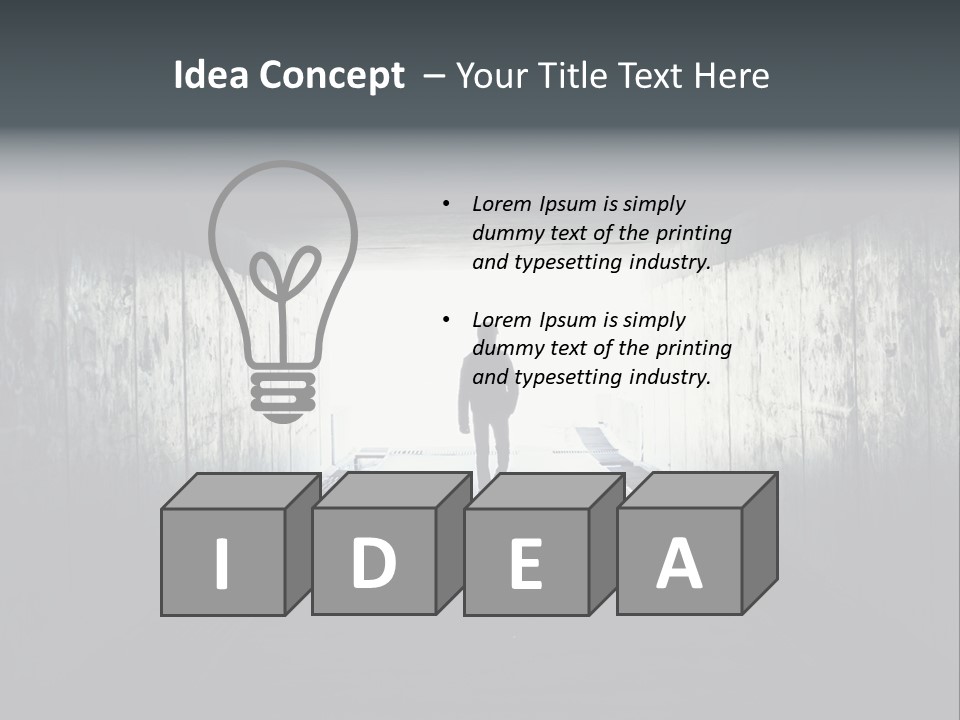 Way Hope Person PowerPoint Template