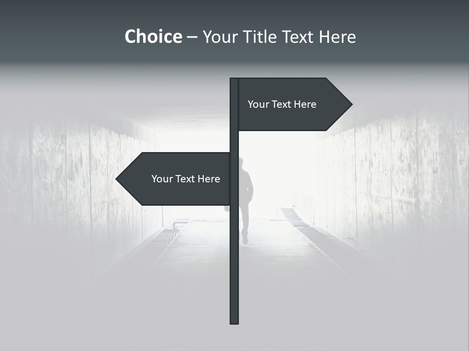 Way Hope Person PowerPoint Template