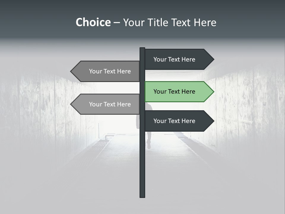 Way Hope Person PowerPoint Template