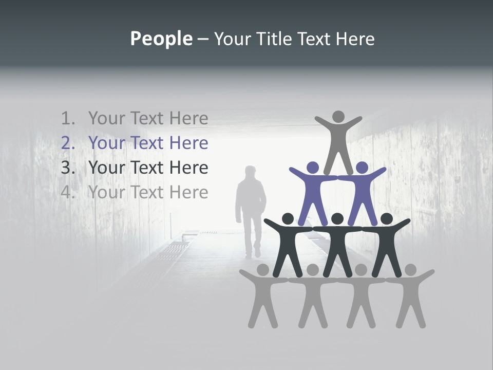 Way Hope Person PowerPoint Template