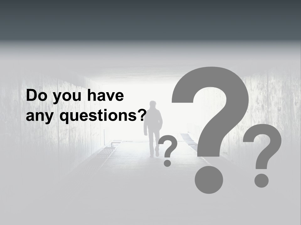 Way Hope Person PowerPoint Template