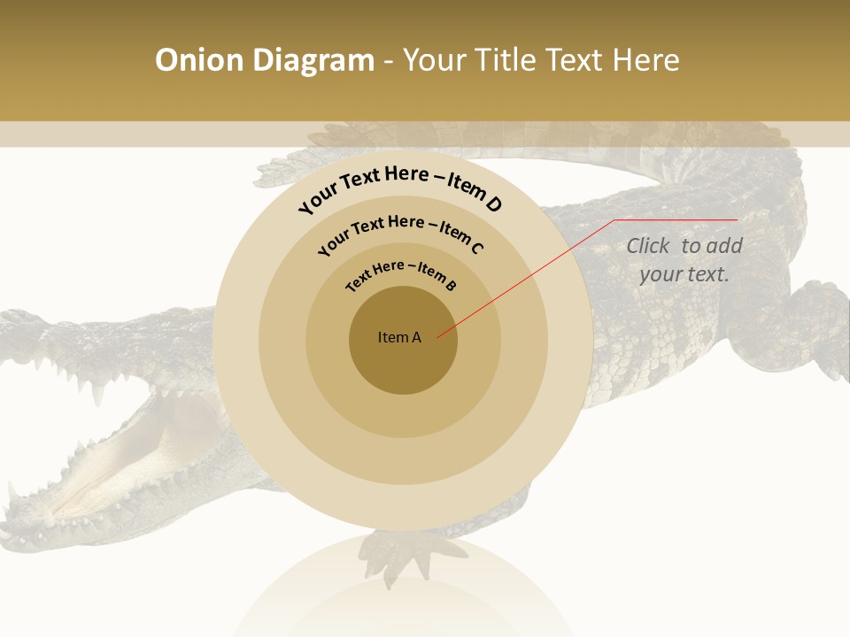 Predator Rough Skin White Background PowerPoint Template